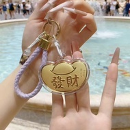 Keychain Wishing Bottle Gift Ingot Gold Fortune Keychain 999 Pendant Schoolbag Small ee-06 Small Pur