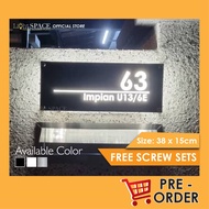 LED Stainless Steel 304 House Number Plate