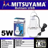 5 Watt USB LED Lamp MS U0105USB Mitsuyama/ 5W USB Cable Bulb Mitsuyama 5W USB Cable Lamp LED Emergen