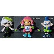 San-Ei Little Buddy Splatoon Marie, Inkling Boy Blue & Inkling Girl in Neon Pink Variant Plush
