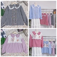 My shop Label Cotton Shirt Plaid Pattern Chest 39 Inches Length 22 Inches.