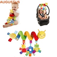 AUGUSTUS Baby Rattles Mobiles Multicolor Cartoon Baby Playing Newborn Baby Toddler Bed Bell Spiral Crib Baby Plush Toys