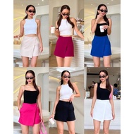 Lealea STUDIO Valentina High Waist Skort Women's Short Skirt Import Bangkok Fashion Style Casual Contemporary