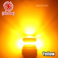 Maxgtrs 2X nhấp nháy flash P21W LED 1156 BA15S W21W bóng đèn Led T20 7440 tín hiệu báo rẽ đèn xe ô t