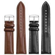 Genuine Cowhide Watch Strap Unisex Replacement Band for Omega Longines Seiko Citizen Tissot Watch Ac