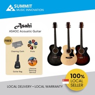 🎸Asahi AS40C Acoustic Guitar 40" - Designed in Japan with Guitar Bag (Assorted Colors)