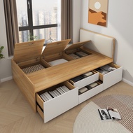 {SG Sales} Tatami Bed Tatami Storage Bed HDB Storage Bed Frame with Storage Drawers High Box Double Bed Bedframe Wooden Bed Queen King Bed Storage Bed Frame Bedframe Wooden Bed