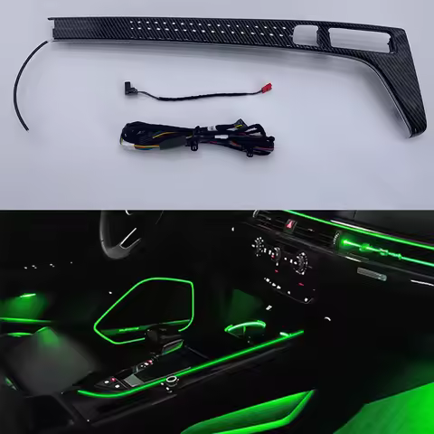For Audi A4 S4 A5 S5 B9 2017-2022 Dashboard Ambient Light Dashboard LED Bar Strip Light Center Conso