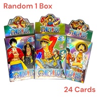 Trading Card game 24 PCS/1 Small Box/One Piece Naruto Boboiboy  Mobile Legends Pokemon Playing Cards Game