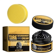 Black Tire Shine Car Tire Shine Wax Multipurpose Tire Shine Gel Protective Car Tire Care Agent Tire 