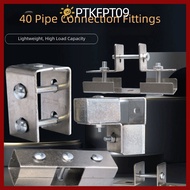 PTKFPT09 Square Tube Connector, solderless carbon steel Pipe Fixed Joint,  40*40mm Fixed Pipe Clamp 