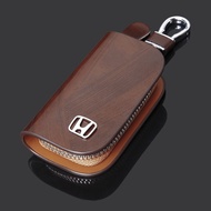 Ready Stock HONDA Dedicated Car Genuine Leather Key Case City Fit CrV HrV CIVIC Remote Control Prote