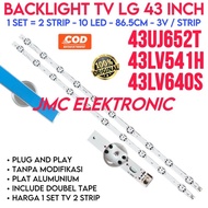 BAIGHT TV LED LG 43UJ652T 43LV541H 43LV640S LAMPU BL 43 INCH 10K LENSA