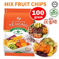 Te Hung-Mix Fruit Chips / Sayuran Kering / 蔬菜干 (Halal) [1pack x 100g]-Vietnam