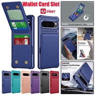 For Google Pixel 7 8 9 Pro XL 7A 8A Shockproof Case Wallet Card Slots Cover