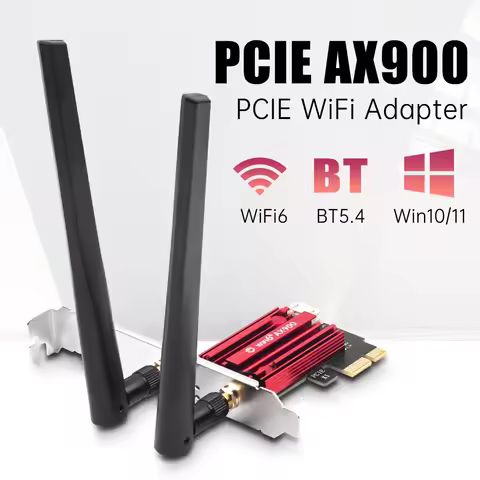 WiFi 6 AX900 PCIE WiFi Adapter BT5.4 802.11AX Dual-band 2.4G/5GHz Wireless Network Card for Desktop 