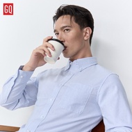 GQ Perfect Oxford™ Shirt - Button Down เสื้อเชิ้ตออกฟอร์ดแขนยาว เพิ่มกระดุมตรงปกคอ
