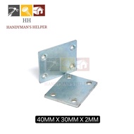 40MM X 30MM X 2MM SHELF BRACKET FLAT BRACKET STRAIGHT FLAT BRACKET