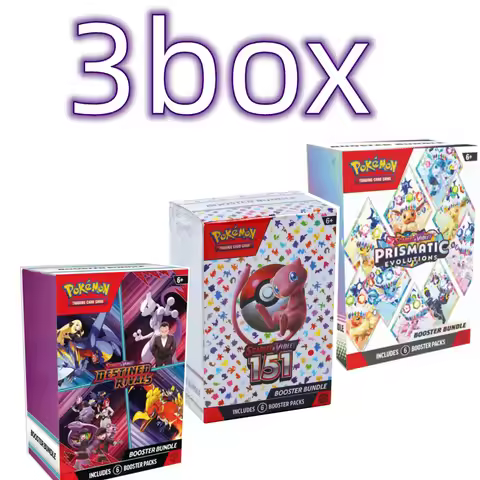 Pokemon Card v10 Booster bundle Destined Rivals Prismatic Evolutions Scarlet Violet 151 English Boos