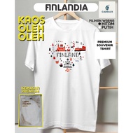 FINLAND FINLAND T-Shirt Cotton Combed 24s SOUVENIR PREMIUM GIFT