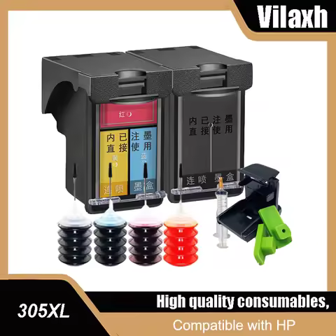 305XL Ink Cartridge Compatible for HP 305 XL DeskJet 2710 2730 2720 4110 4120 4130 4134 2320 Envy 60