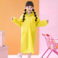 EVA 兒童款鈕扣輕便雨衣 - 黃色