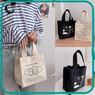 APPEAR Canvas Lunch Box, Container Picnic Tote Lunch Bag,  Small /Larger Cloth Handbag Pouch