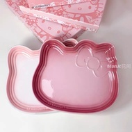 France Le Creuset cute Hello kitty bowl KT plate saucer baking jar bowl cup saucer tableware vegetab