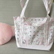 Mocorie - Paisley Pink Ribbon Totebag Coquette Ribbon Zippered Totebag Ribbon Bow Totebag Mini Coque