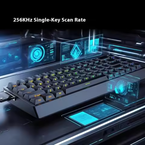 Irok Nd68 Pro Magnetic Switch Keyboard 0.001mm Rt 8k Ergonomic Gaming Keyboard Gasket Hot-Swap With 