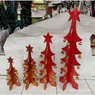 Christmas tree set of 4 christmas tree set 4 red