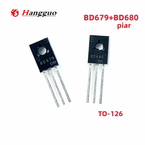 20PCS Original BD679-BD680 (10PCS BD679 + 10PCS BD680 ) TO-126 Transistor Best in Quality