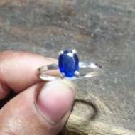 天然藍寶石訂婚戒指 錫蘭藍寶石訂婚戒指 藍寶石