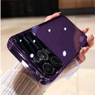 【Soft case/Large window/Purple】compatible for iPhone 7 8 plus 11 12 13 14 15 pro max case