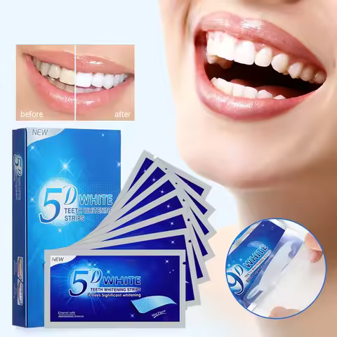 7/14/21/28/70 Pairs 5D Gel Teeth Whitening Strip White Tooth Dental Kit Oral Hygiene Care Strip Fals