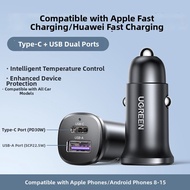 UGREEN | Apple & Huawei Fast Charging Car Charger 30W