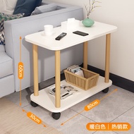 BW-6💖Ecological Ikea Bedside Table Trolley Movable Coffee Table Sofa Side Cabinet Living Room Sofa Table Trolley BSTC