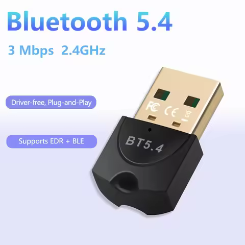 Bluetooth Adapter 5.4, USB Bluetooth Dongle for PC, Bluetooth Stick for Keyboard ,Mouse, Headphones,