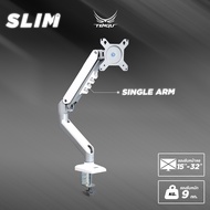 Tengu แขนจับจอคอม โน๊ตบุ๊ค รุ่น SLIM Monitor Arm สำหรับจอ15-32นิ้ว รองรับ1และ 2 จอ