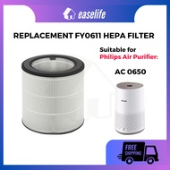 Replacement Compatible with Philips AC0650 Air Purifier Philips FY0611 HEPA Filter