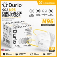 Durio 902 N95 Particulate Respirator N95 Mask Dust Mask Safety Face Mask - (1pc & 40 Pcs)