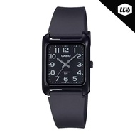 [Watchspree] Casio Analog Square Dial Black Resin Band Watch MTPB175-1B MTP-B175-1B