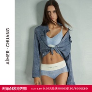 Aimer Chuang Women's Cotton Breathable High-Waist Boxer Briefs - CA231161
