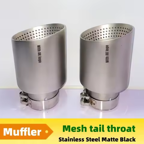 1pcs exhaust nozzle matte stainless steel large diameter 60mm 63mm open 101mm car exhaust tailpipe A