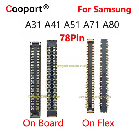 For Samsung Galaxy A31 A41 A51 A71 A80 LCD Display Screen FPC Connector Port On Mainboard / Flex Cab