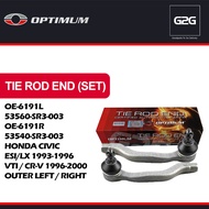 Tie Rod End Optimum OE-6191L / 53560-SR3-003 & OE-6191R / 53540-SR3-003 Honda Civic 1993-1996