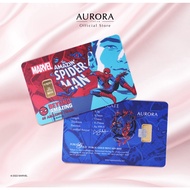 MARVEL X AURORA ITALIA (0.5g) 999.9 Marvel Spiderman 60 Amazing Years Limited Edition Gold Bar