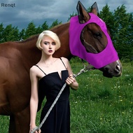 [Renqt] 1pc Horse Face Mask Bug Eye Fly Mesh Equine Anti Insect Stretch Protective Gear for Pasture 
