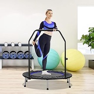 HYD-Parts 40" Foldable Mini Trampoline for Adults and Kids Portable Exercise Rebounder w/w/o Adjustabke Handle
