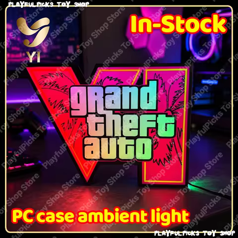 In Stock GTA 6 Horizon Ambient Light USB Cool Desktop & PC Case Decoration 3D‑Printed Ornament ARGB 